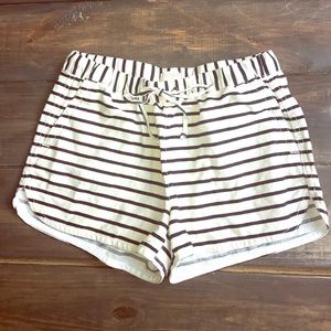 J Crew Striped Drawstring Short