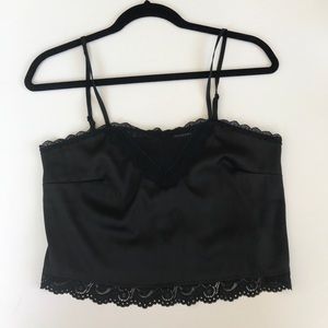 Black Brandy Melville Tank w Lace Details