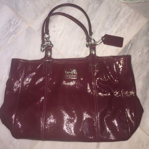 Maroon coach purse