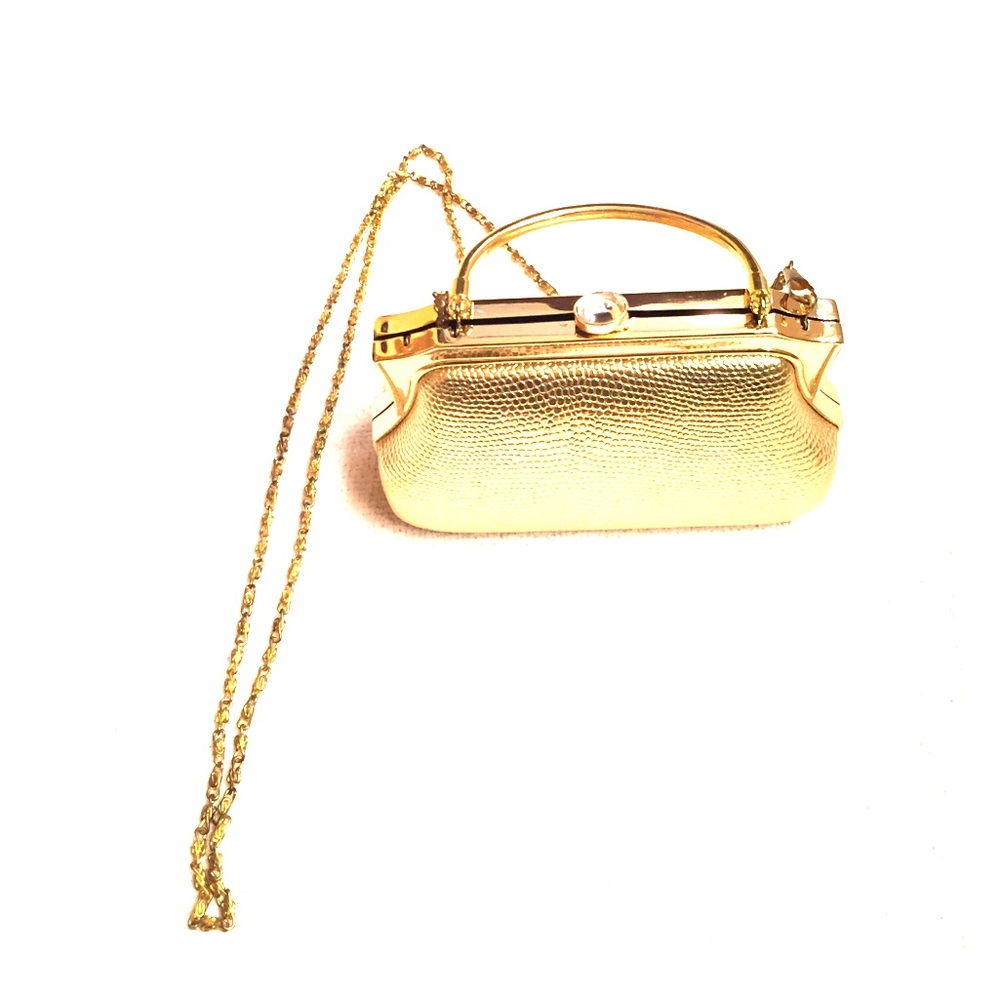 Gold Crossbody Clutch
