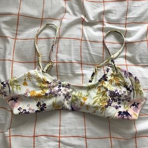floral bikini top