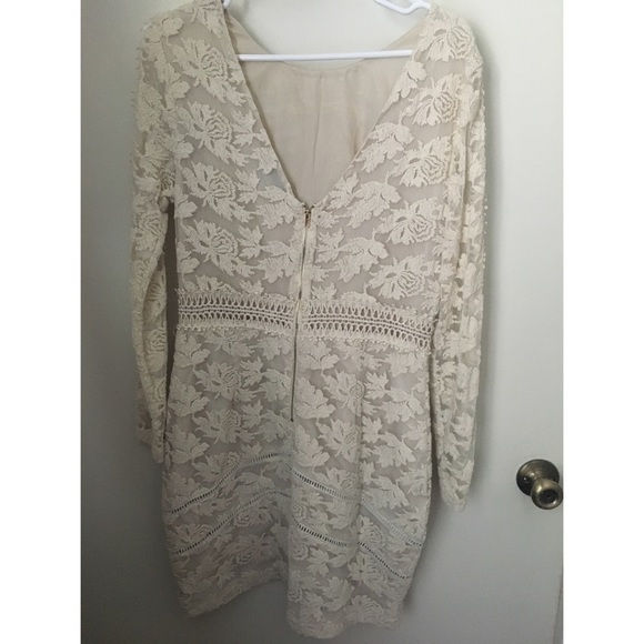 Adelyn Rae Cream Fitted Dress! - Picture 2 of 4