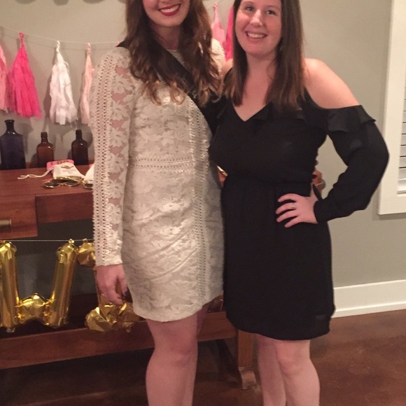 Adelyn Rae Cream Fitted Dress! - Picture 4 of 4