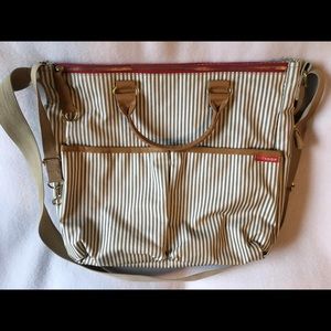 Skip Hop Duo Diaper Bag French Stripe crossbody