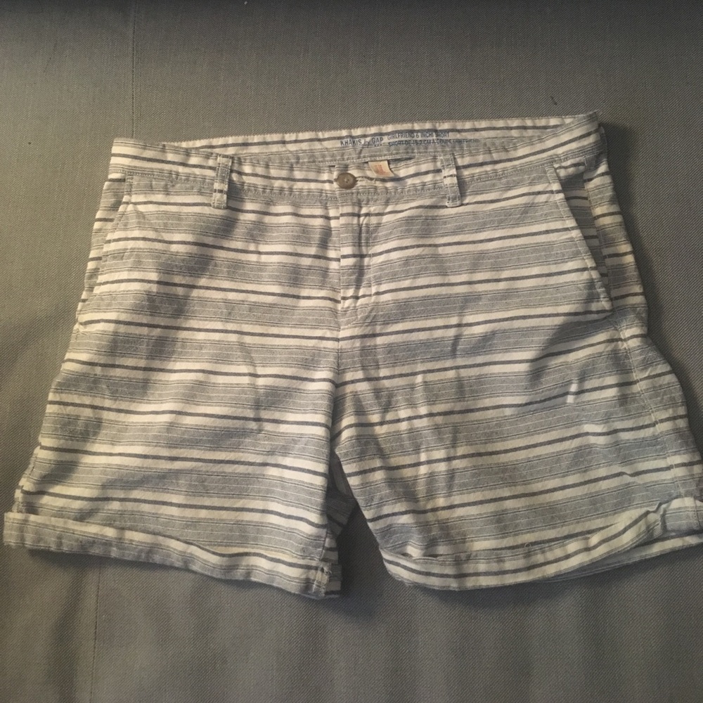 Gap Shorts, Blue and White Stripes