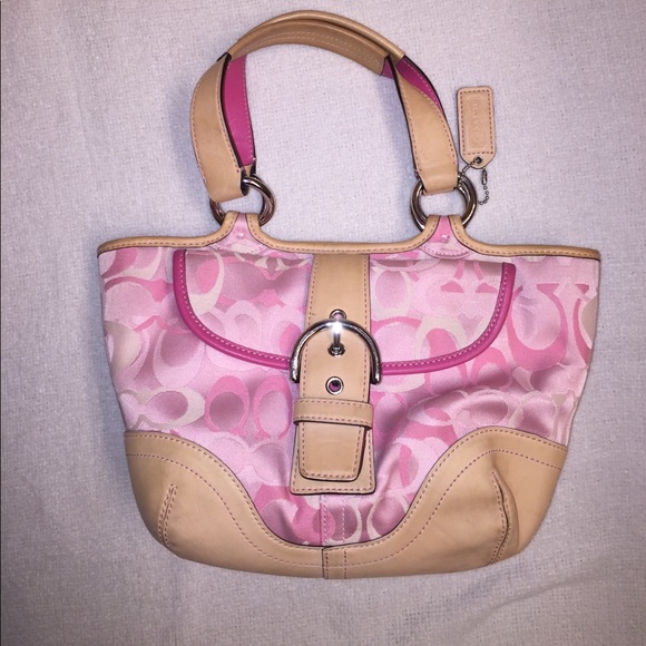 Pink Coach Purse - Picture 1 of 5