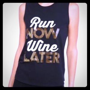 Run Now Wine Later Tank