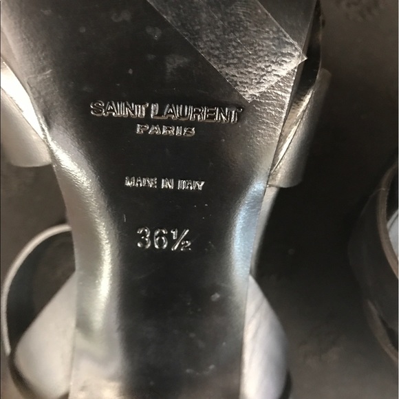 💯24 hr. SALE Ysl black open toe mint condition - Picture 3 of 4