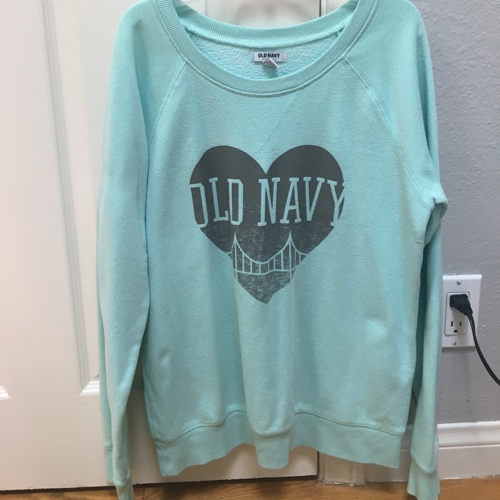 Long and warm mint green sweatshirt "Old navy"