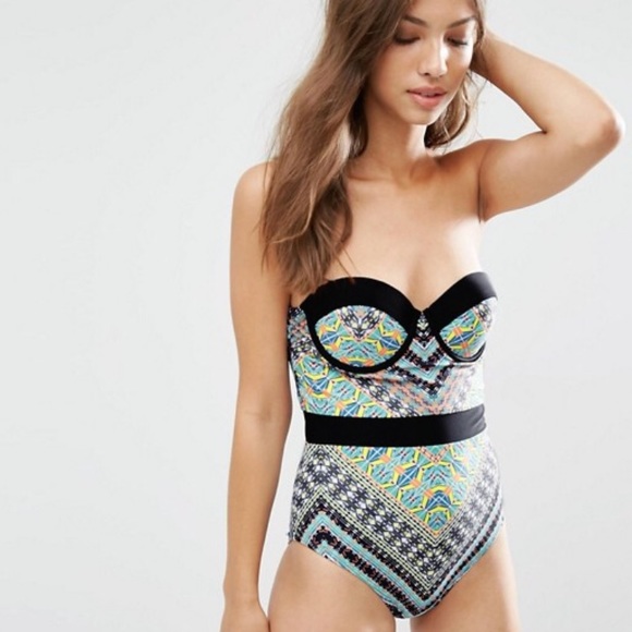 ASOS Other - ASOS Free Society Bustier Swimsuit