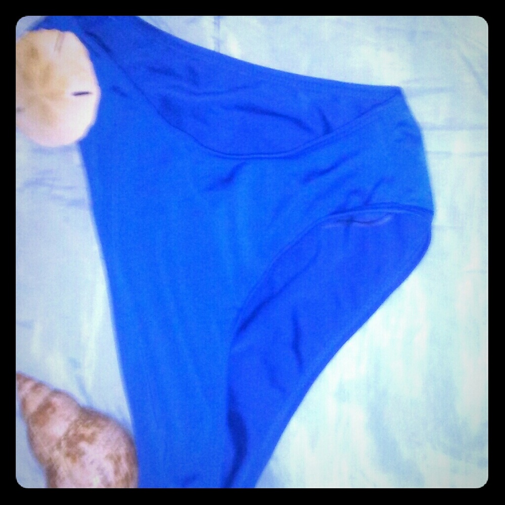 Blue bikini bottoms