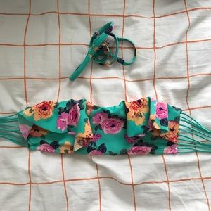 floral bikini top