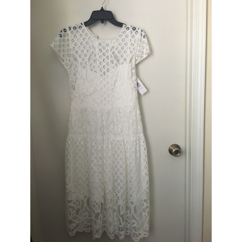 Parker White Lace Dress