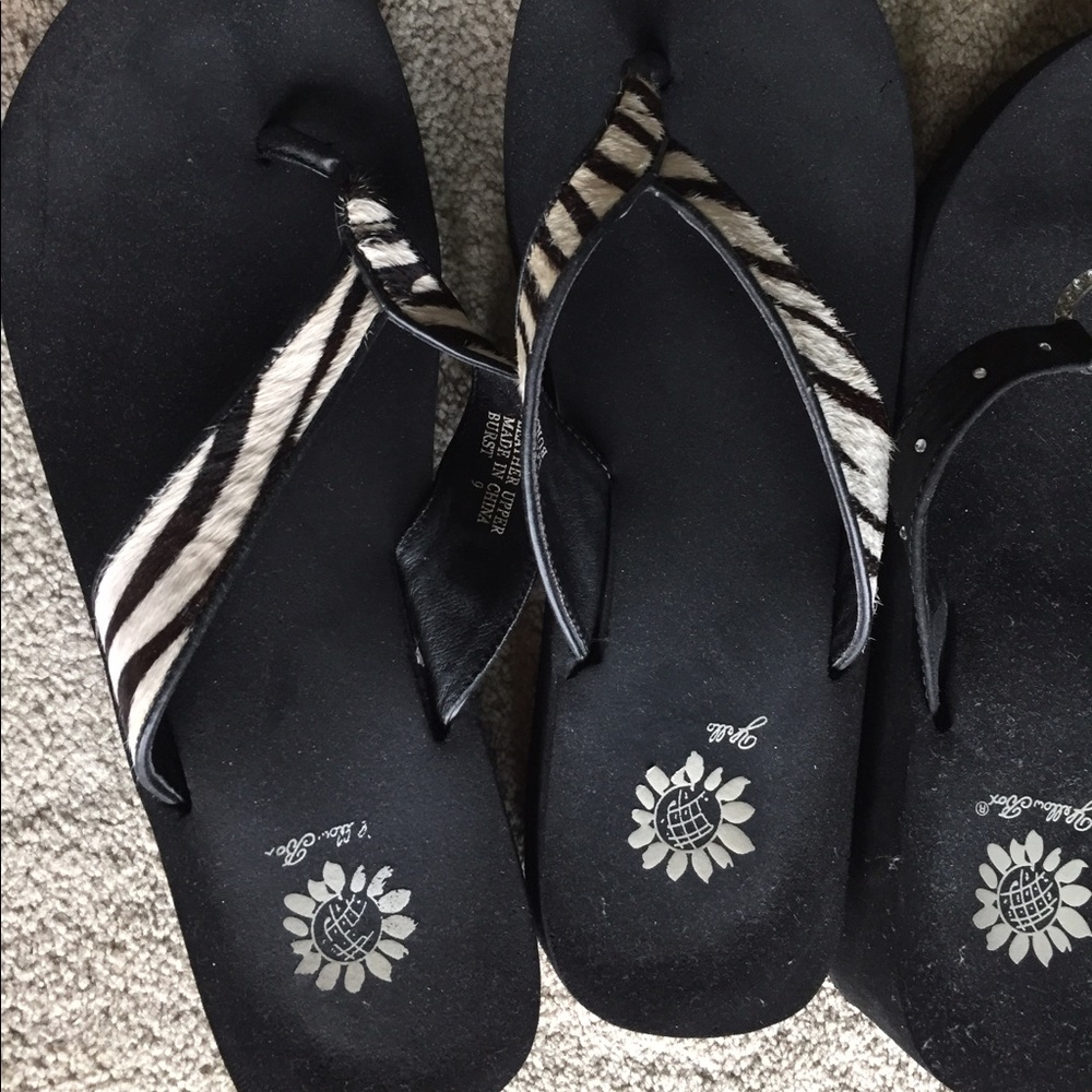 Yellow Box Flip Flops