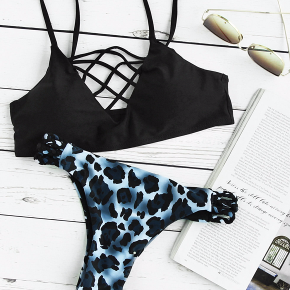 Other - LAST ONE Criss Cross Ladder  Bikini Set