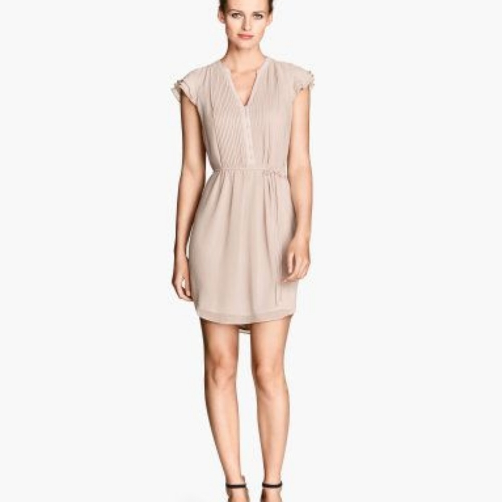 H & M beige dress