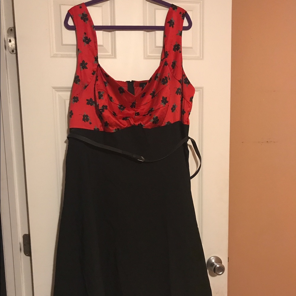 Torrid red and black pin up dress