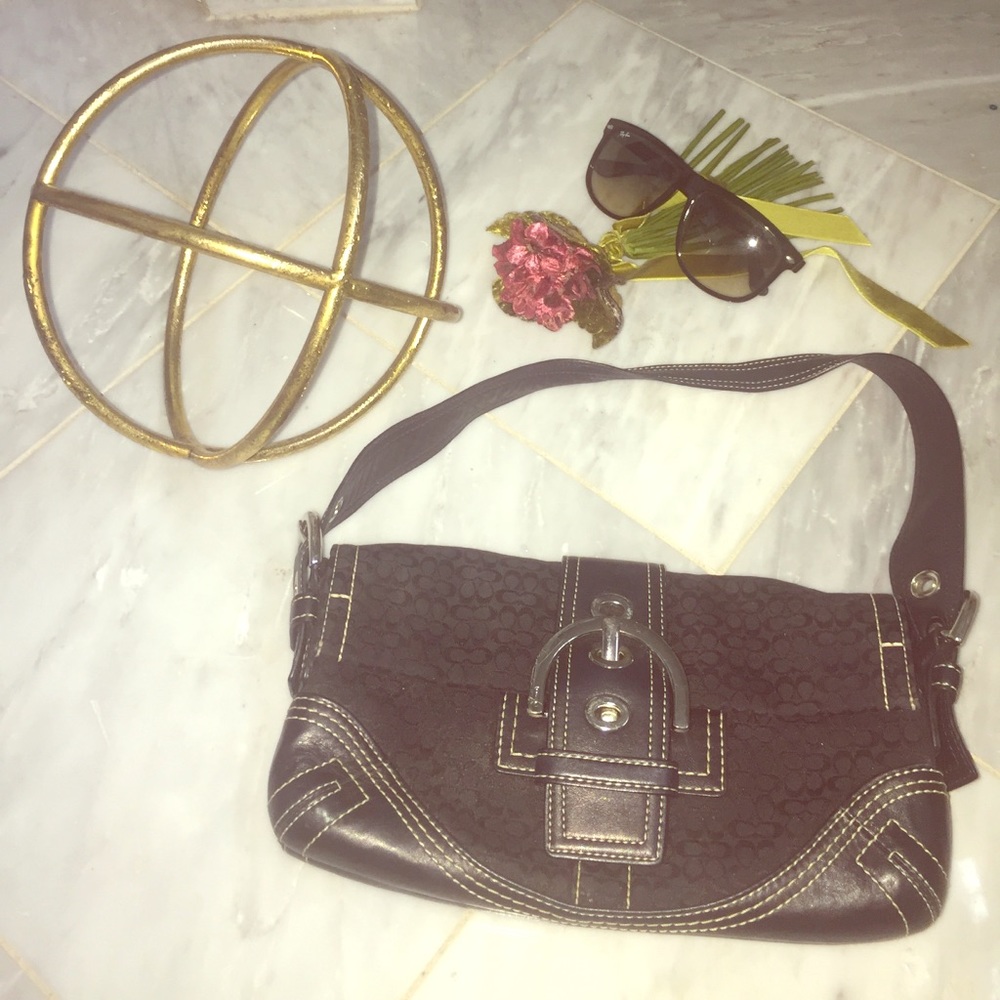 Black coach purse