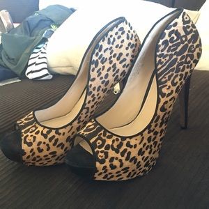 Classiques Entier Leopard platform heels