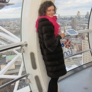 Luxury mink jacket a la Chanel