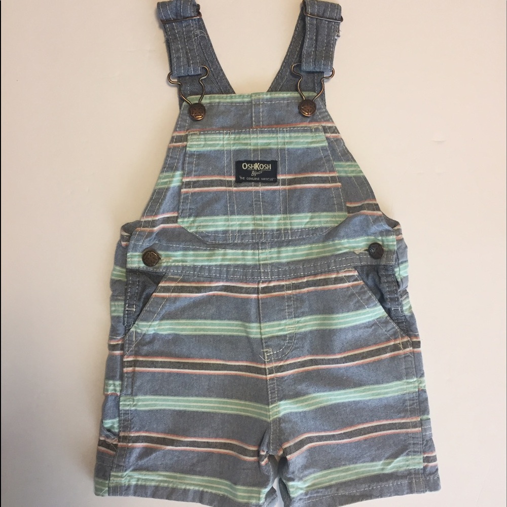 Oshkosh striped overalls