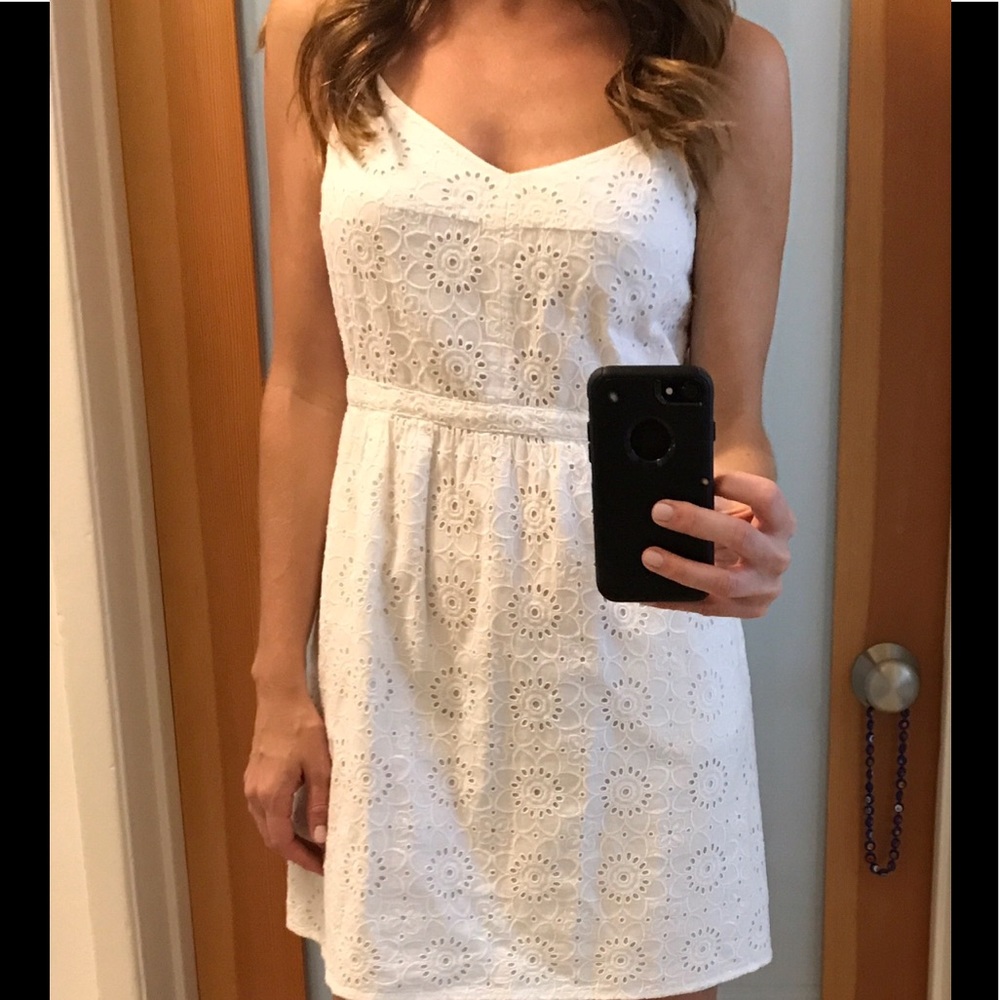 Madewell summer eyelette dress