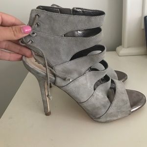 Sam Edelman lace up/zipper pumps