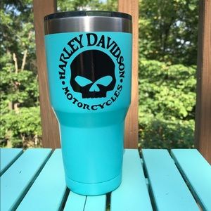 Harley Davidson travel mug like yeti -teal