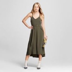 Olive midi dress