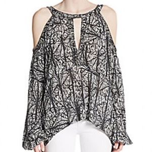 Free People cold shoulder boho top