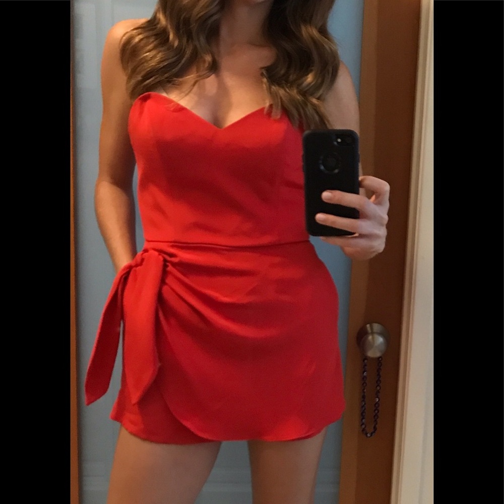 Jennifer Hope silk bodice short, wrap dress.