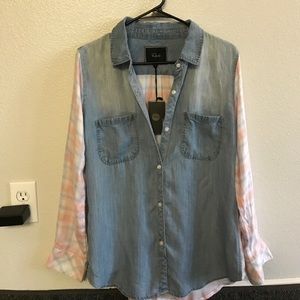Rails Flannel/Denim Button Up