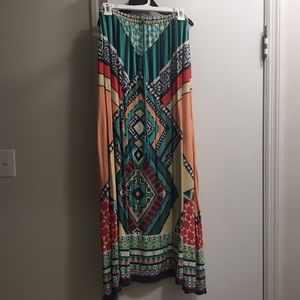 Multicolor maxi skirt