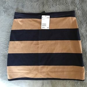 Striped Bodycon Skirt