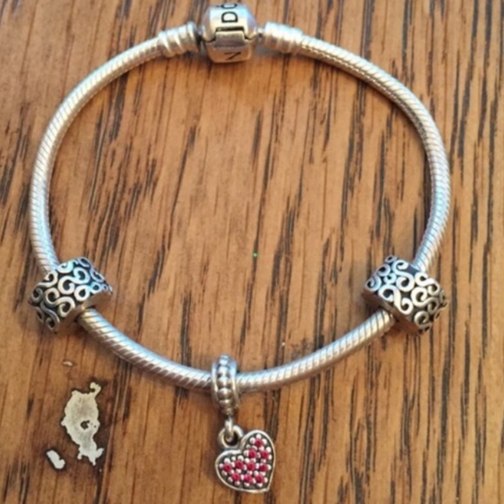 Three pandora charms