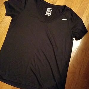 Women's Black Nike dri-fit Tee