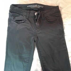 AEO "Super Stretch" Army Green Jeggings