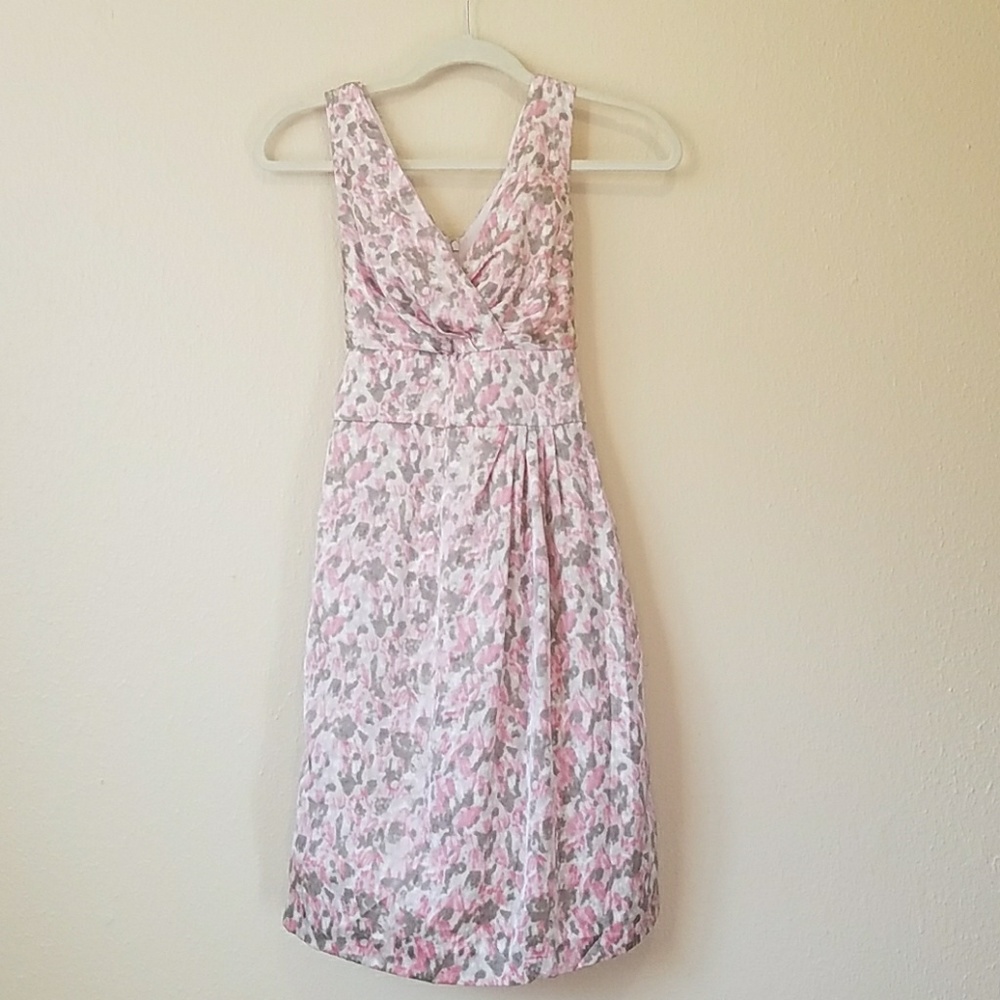Talbots 2petite floral pink dress