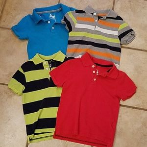 FOUR boys polos