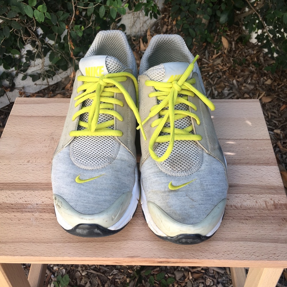 Nike running sneakers, grey & yellow