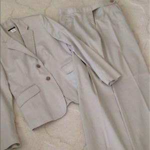 Khaki J.Crew Summer Weight Suit