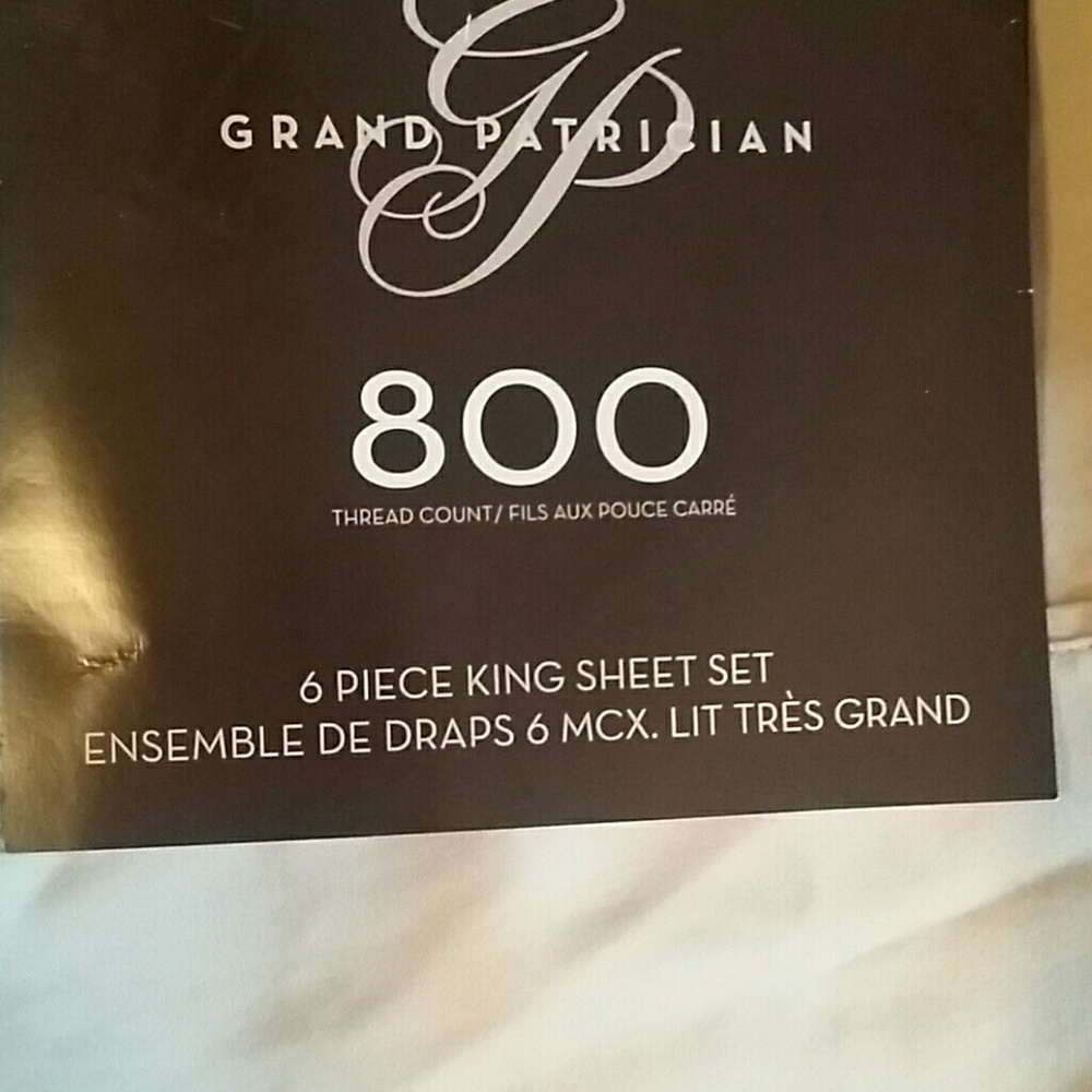 Grand Patrician 800 TC King Size Sheet Set* Beige