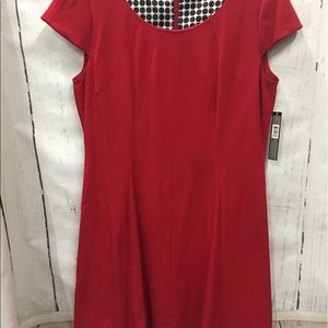 NWT TAHARI Shift Dress True Red
