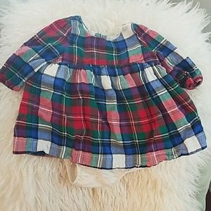 Flannel plaid dress