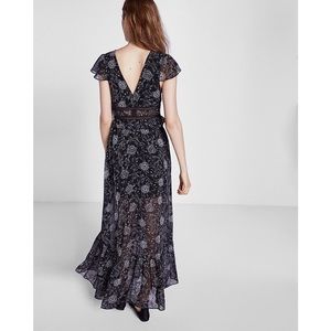 Express Dresses - Express floral ladder lace chiffon maxi dress Express Dresses - Express floral ladder lace chiffon maxi dress
