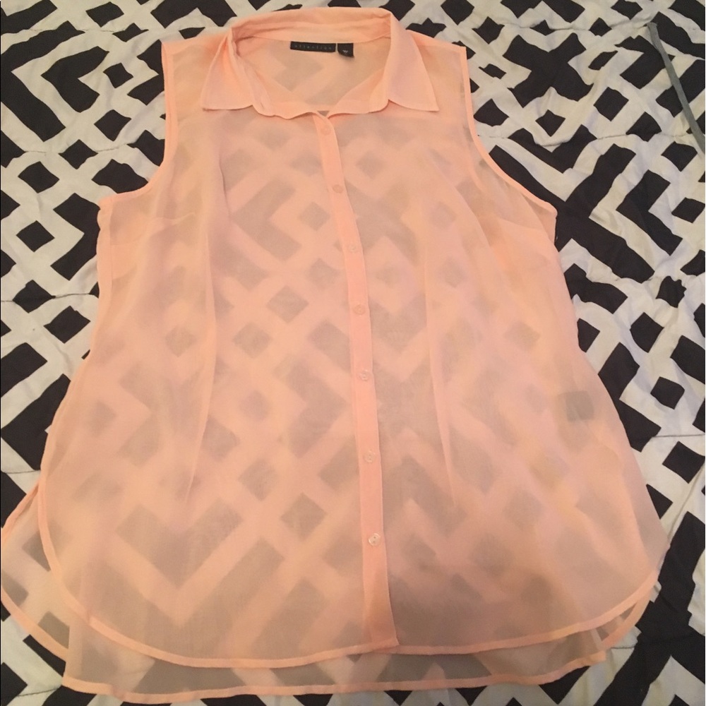 Pink Sheer Top