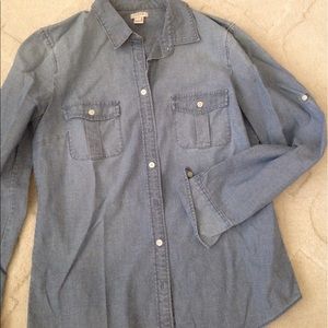 J.Crew Factory Chambray button up shirt