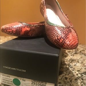 Vo- Lupe orange multi pop exotic women's shoe