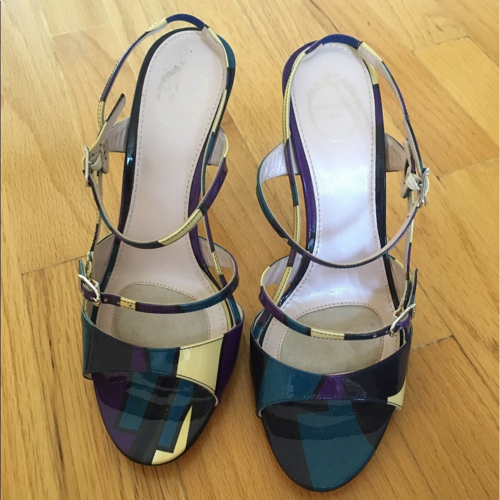 BRAND NEW Emilio Pucci geometric sandals/heels.