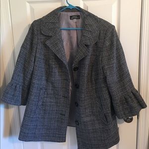 Button down pleated peacoat